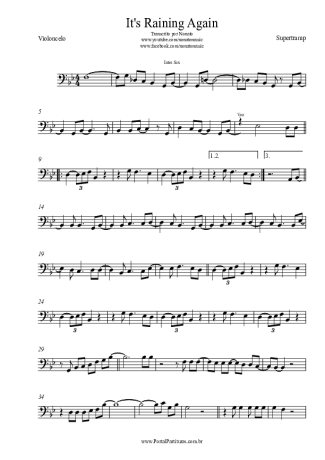 Supertramp  score for Cello