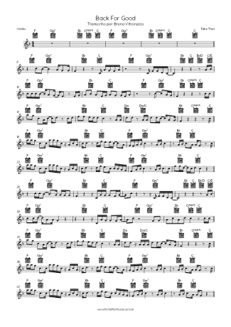 Take That  score for Acoustic Guitar