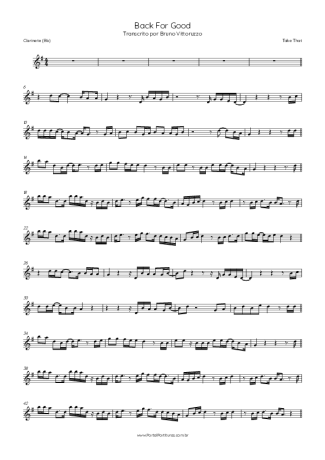 Take That  score for Clarinet (Bb)