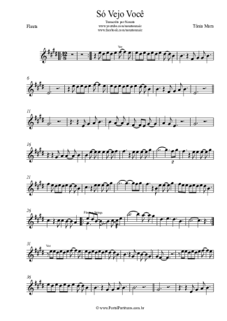 Tânia Mara  score for Flute