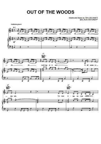 Taylor Swift  score for Piano