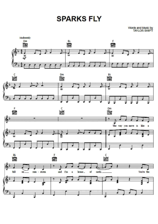 Taylor Swift  score for Piano