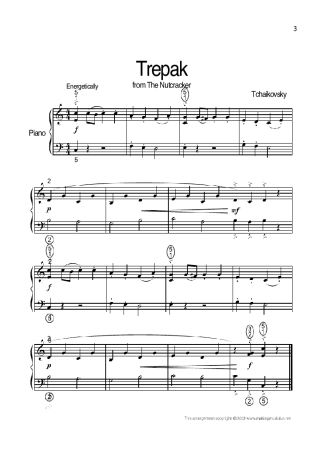 Tchaikovsky  score for Piano