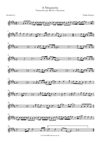 Thalles Roberto  score for Clarinet (C)