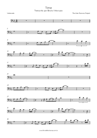 The Alan Parsons Project  score for Cello