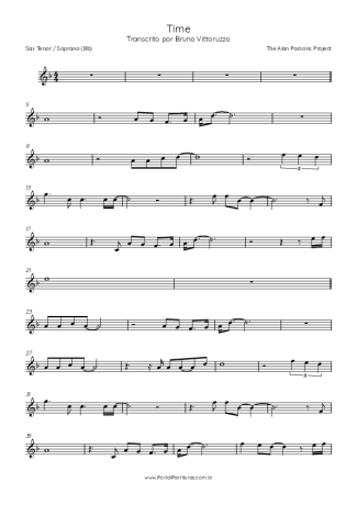 The Alan Parsons Project  score for Tenor Saxophone Soprano (Bb)