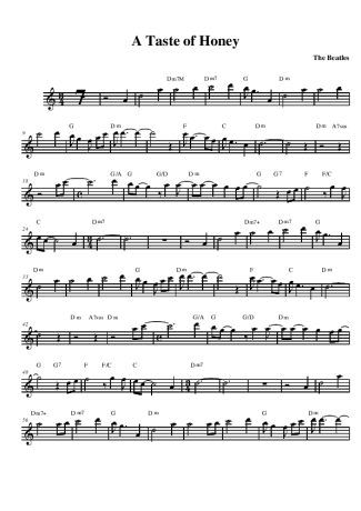 The Beatles  score for Alto Saxophone