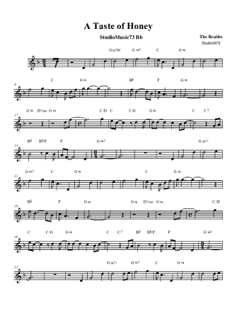 The Beatles  score for Tenor Saxophone Soprano (Bb)