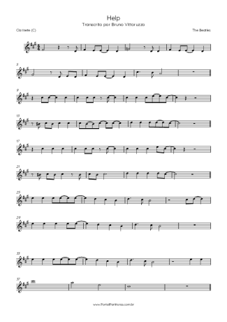 The Beatles  score for Clarinet (C)