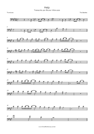 The Beatles  score for Trombone