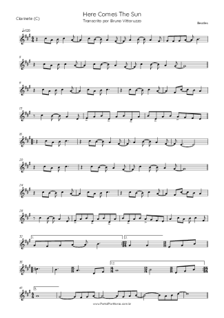 The Beatles  score for Clarinet (C)