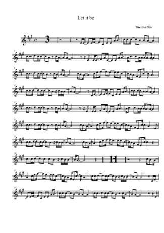 The Beatles  score for Alto Saxophone