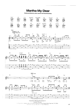 The Beatles  score for Guitar