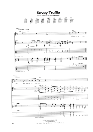 The Beatles  score for Guitar