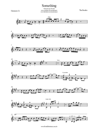 The Beatles  score for Clarinet (C)