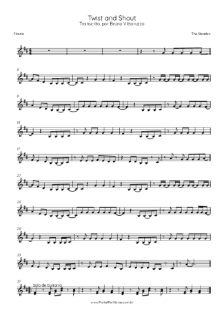 The Beatles  score for Flute