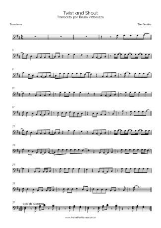 The Beatles  score for Trombone