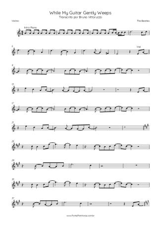 The Beatles  score for Violin