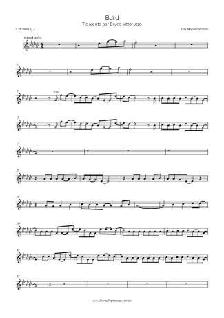 The Housemartins  score for Clarinet (C)