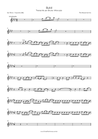 The Housemartins  score for Tenor Saxophone Soprano (Bb)