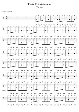 The Jam  score for Drums