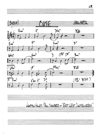 The Real Book of Jazz  score for Clarinet (Bb)