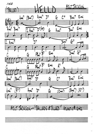 The Real Book of Jazz  score for Clarinet (C)