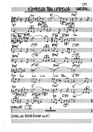 The Real Book of Jazz  score for Trumpet