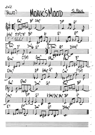 The Real Book of Jazz  score for Clarinet (C)