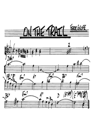 The Real Book of Jazz On The Trail score for Alto Saxophone