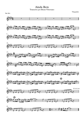 Thiaguinho  score for Alto Saxophone