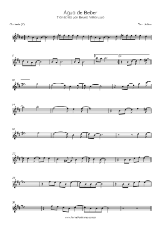 Tom Jobim  score for Clarinet (C)