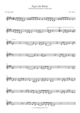 Tom Jobim Água De Beber score for Trumpet