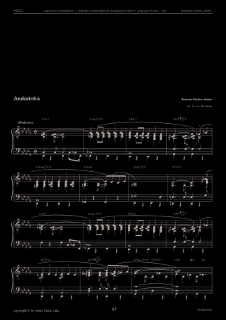 Tom Jobim  score for Piano