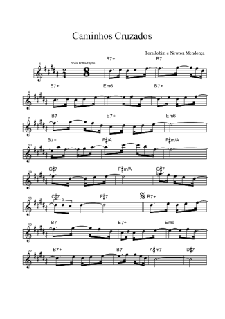 Tom Jobim  score for Clarinet (Bb)