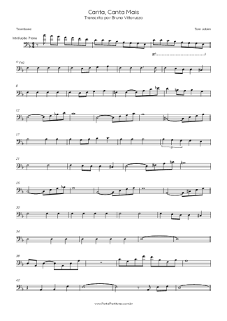 Tom Jobim  score for Trombone