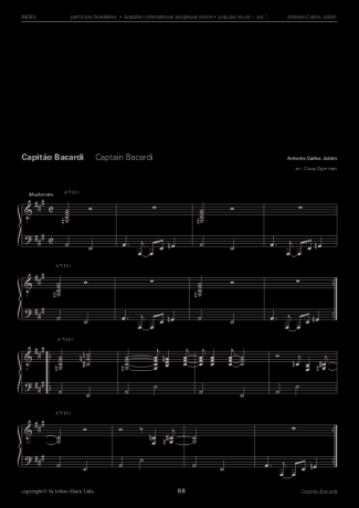 Tom Jobim  score for Piano