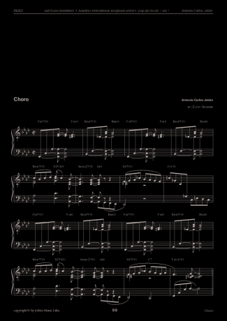 Tom Jobim  score for Piano