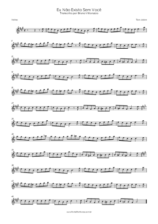 Tom Jobim  score for Violin