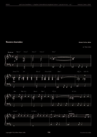 Tom Jobim  score for Piano