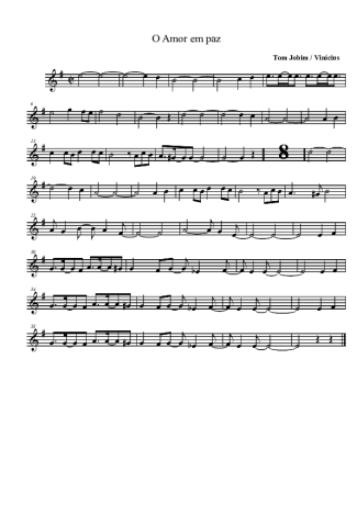 Tom Jobim  score for Clarinet (Bb)