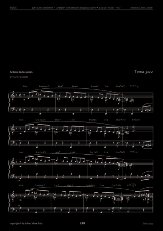 Tom Jobim  score for Piano