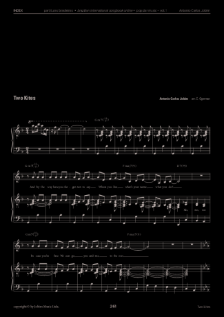 Tom Jobim  score for Piano