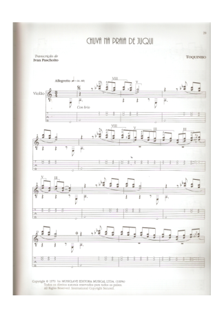 Toquinho  score for Acoustic Guitar