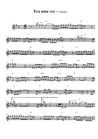 Toquinho  score for Clarinet (Bb)