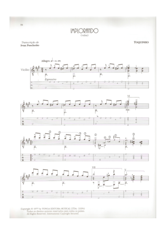 Toquinho  score for Acoustic Guitar