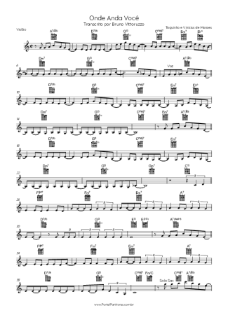 Toquinho e Vinícius de Moraes  score for Acoustic Guitar