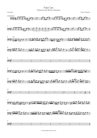 Tracy Chapman  score for Cello