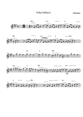 Tribalistas Velha Infância score for Alto Saxophone