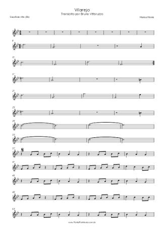 Tribalistas  score for Alto Saxophone